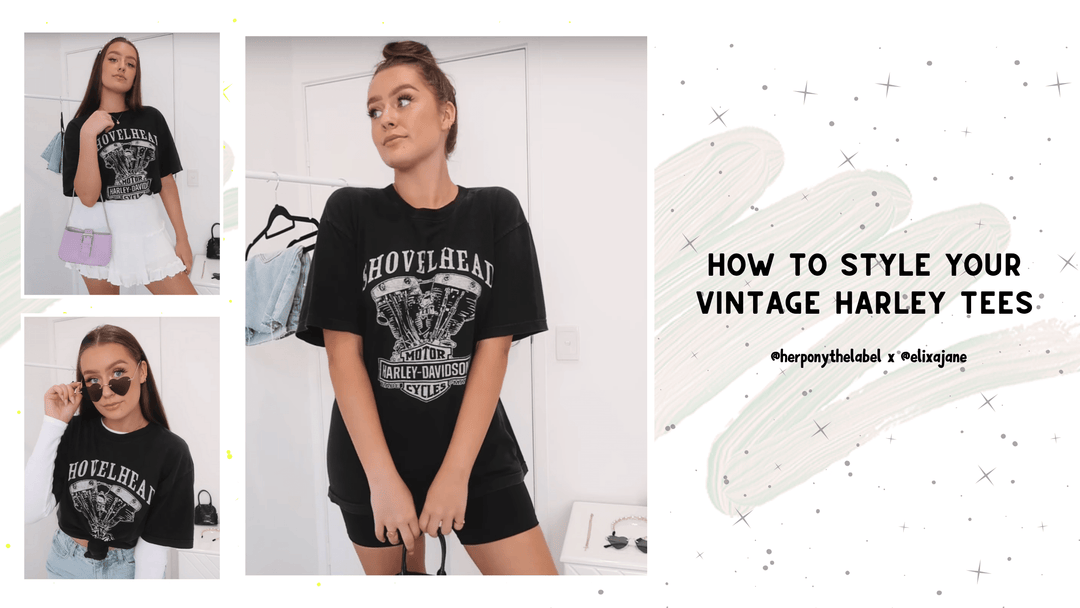 How to Style Your Vintage Harley Tees For A Cute + Casual Day Look | Her Pony