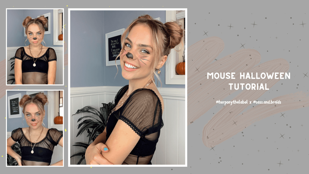 Mouse Halloween Tutorial with Our Honey @sass.and.braids | Her Pony | Look III