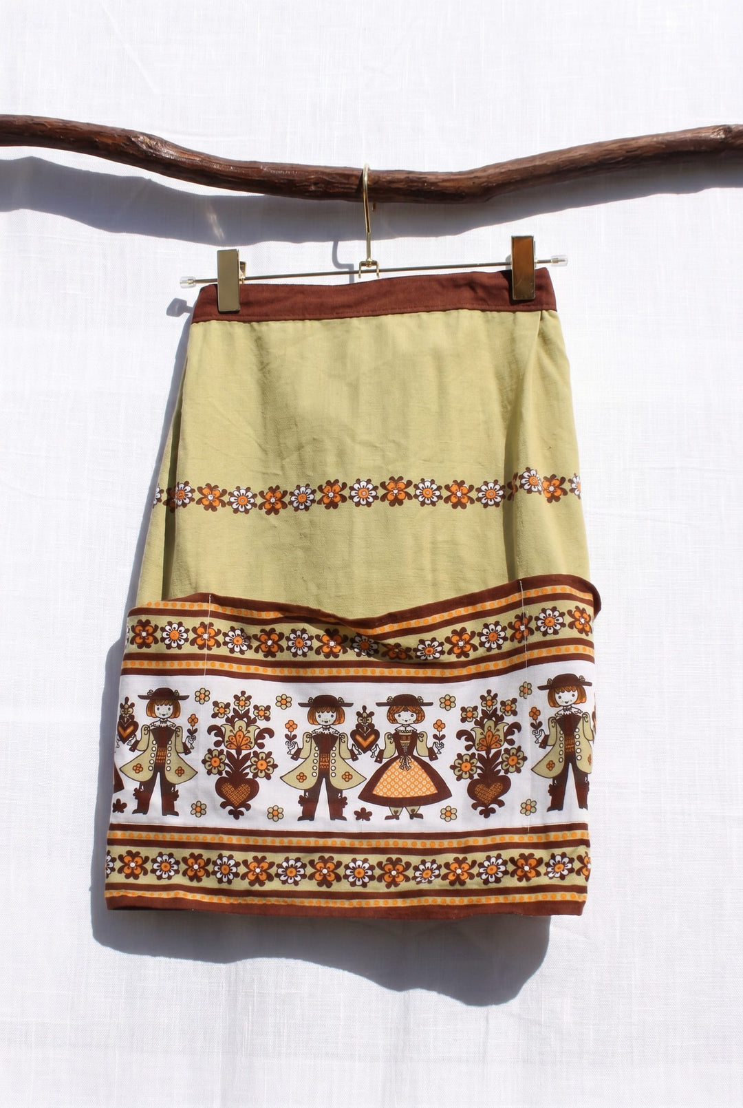 *'70s VINTAGE FOLK APRON / ONE SIZE - VINTAGE