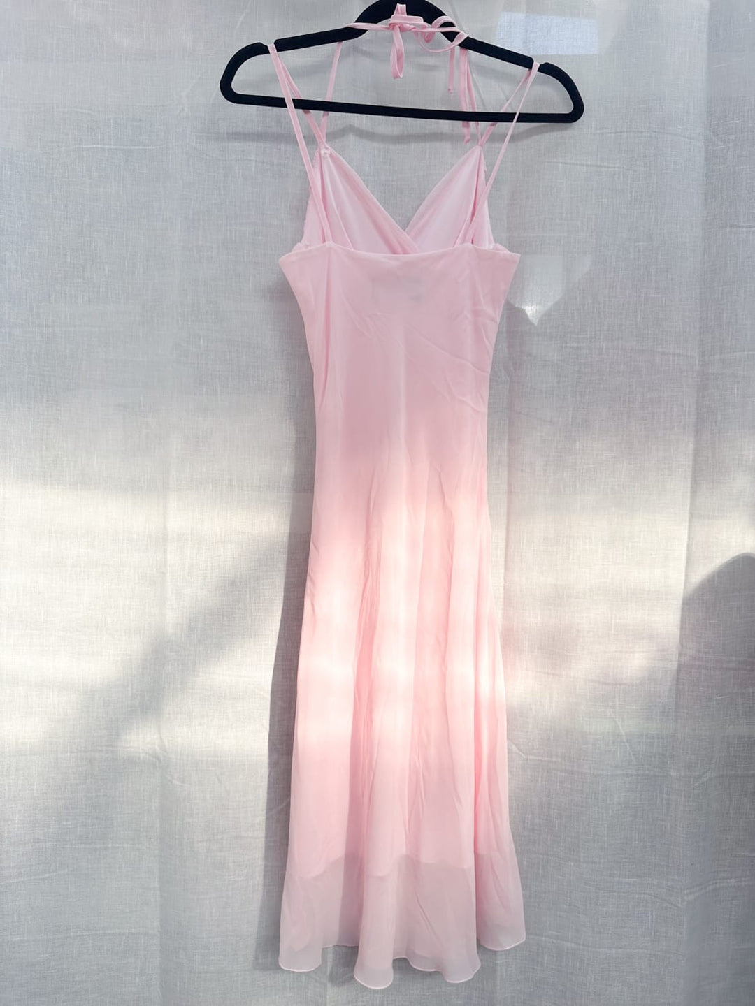 *'90S PINK MIDI DRESS / XS-S - VINTAGE