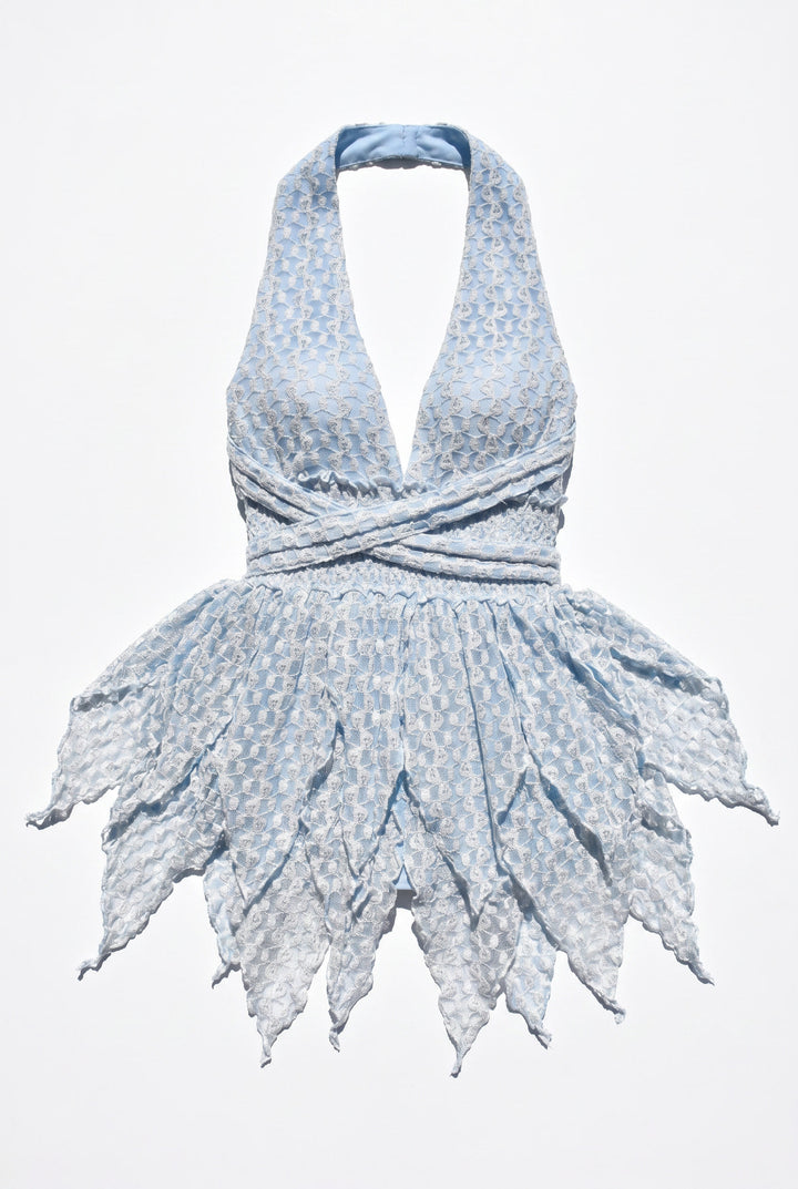 *BABY BLUE LACE PIXIE DRESS