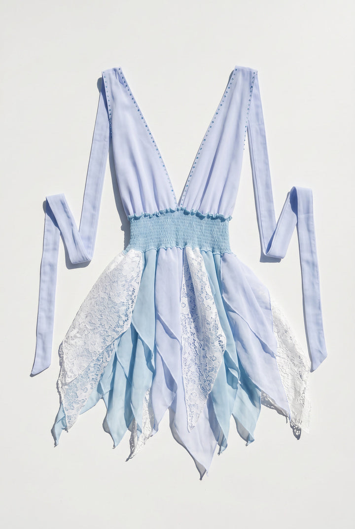 *AZURE BLUE PIXIE DRESS