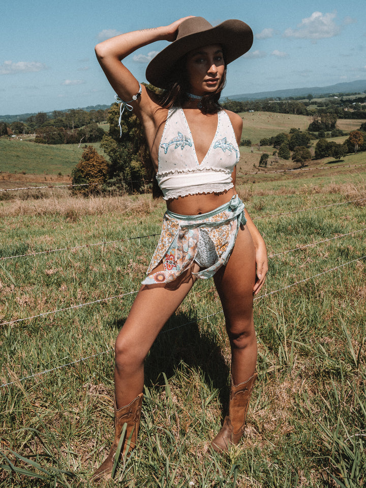 LUMERIA BALLET CROP - DOLPHIN