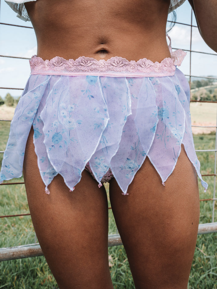 *VTG LILAC & ROSE QUARTZ PIXIE SKIRT / XS-L