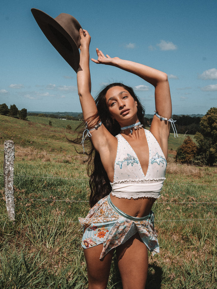 LUMERIA BALLET CROP - DOLPHIN