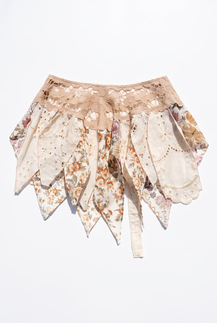 *MEADOW PATCHWORK CROCHET PIXIE SKIRT / S-M