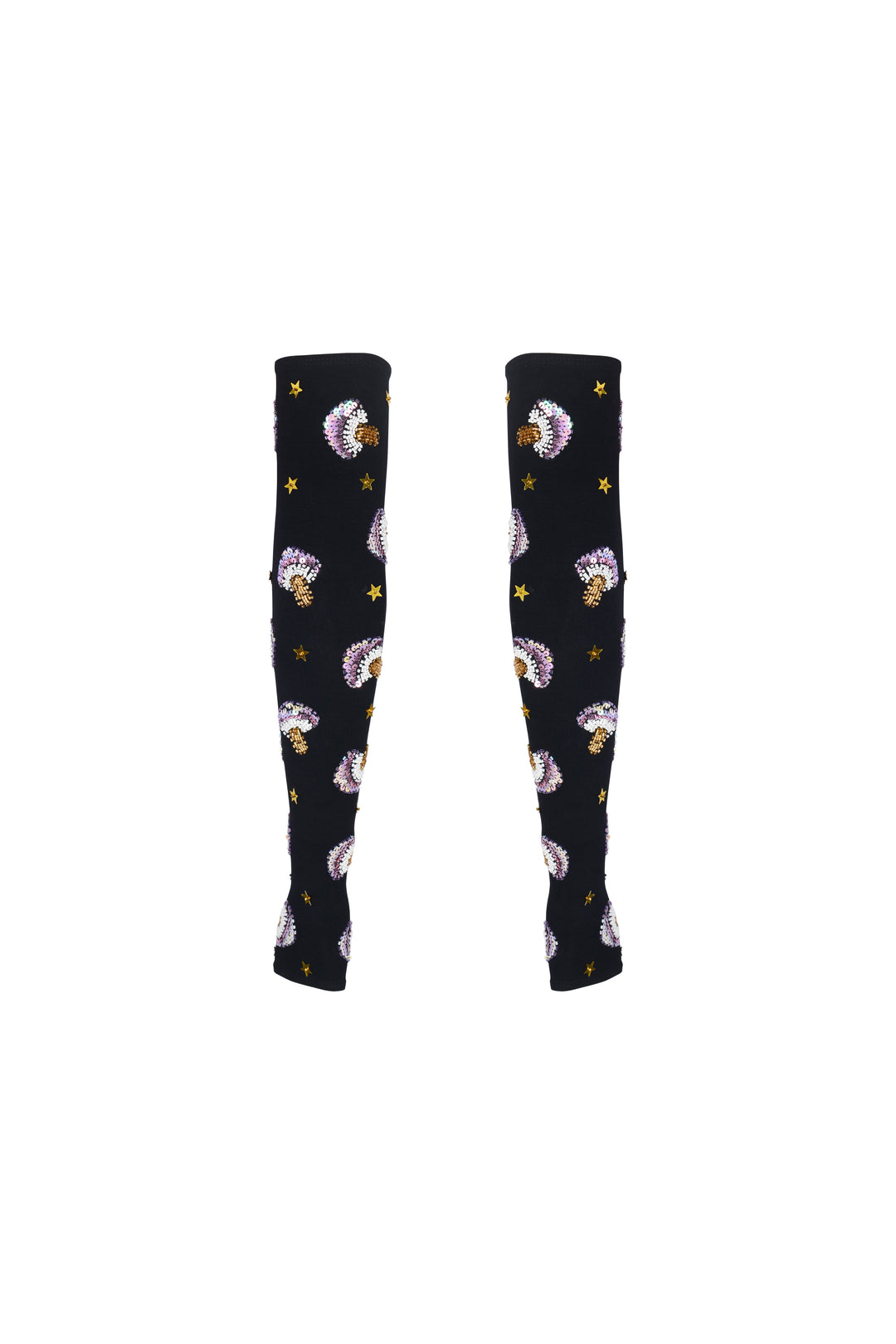 ARZAIA MUSHROOM ARM WARMERS - BLACK