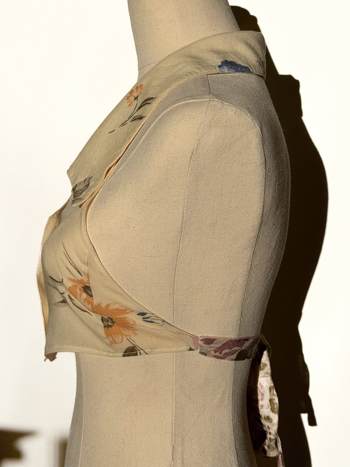 *VTG ‘90s YELLOW HALTER / XS