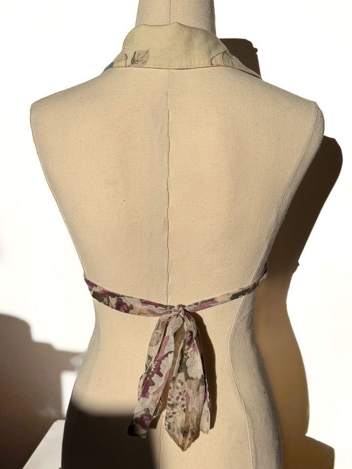 *VTG ‘90s YELLOW HALTER / XS