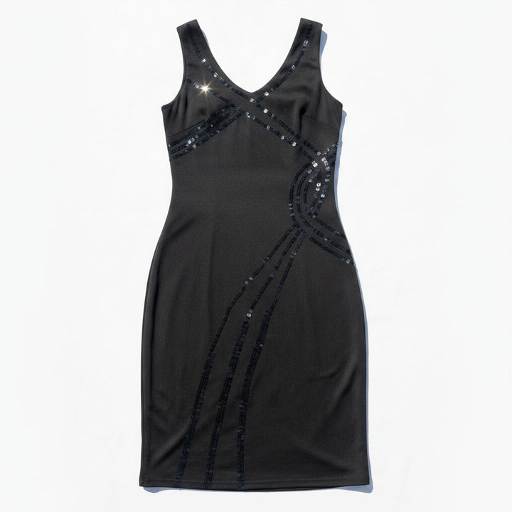 *Y2K STRETCHY SEQUIN MIDI LBD / S