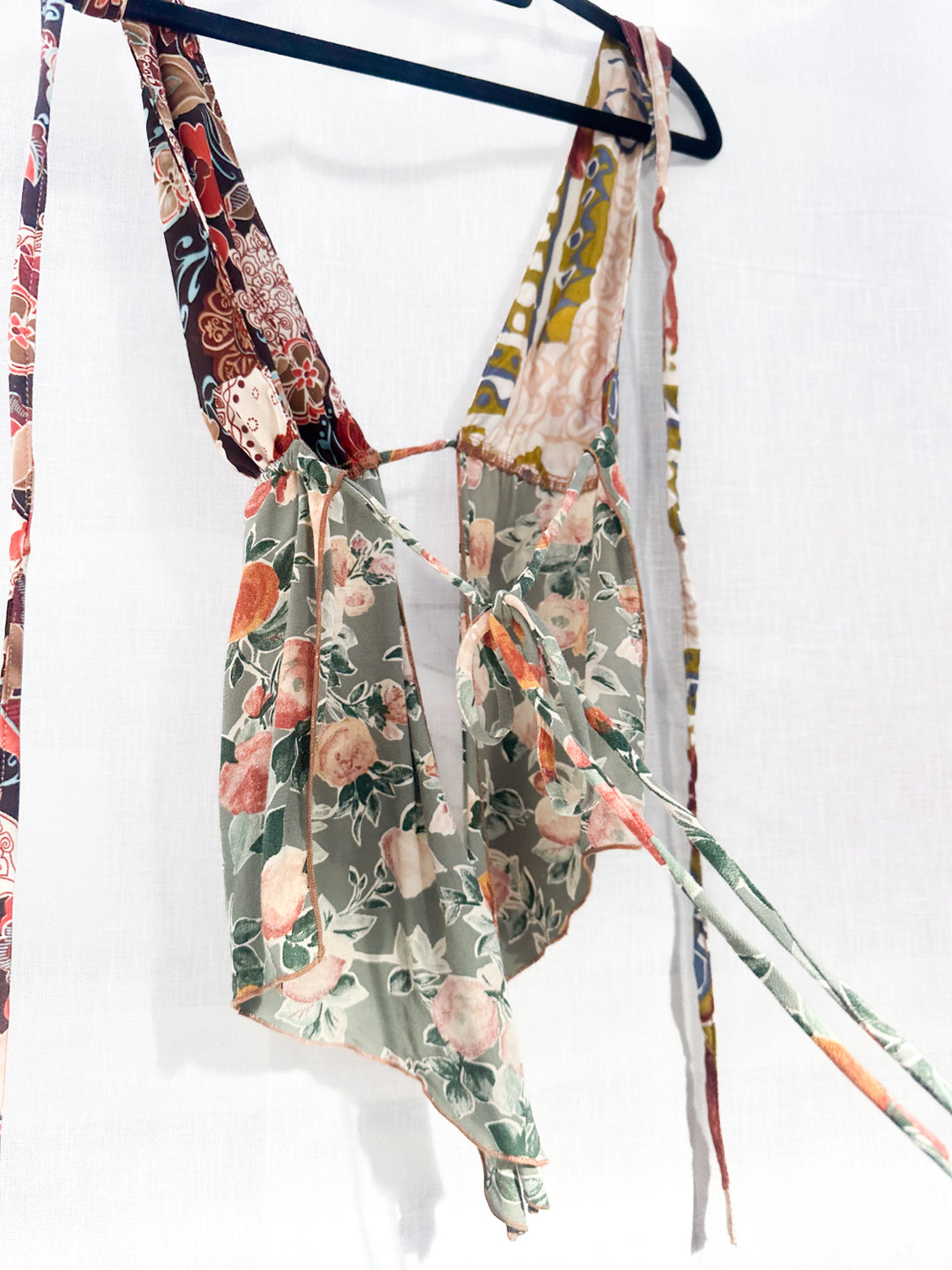 *PRAIRIE PATCHWORK PIXIE HALTER TOP / XS/S