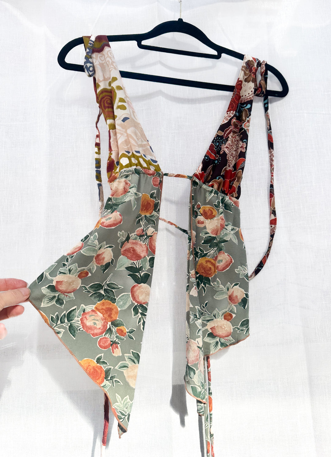 *PRAIRIE PATCHWORK PIXIE HALTER TOP / XS/S