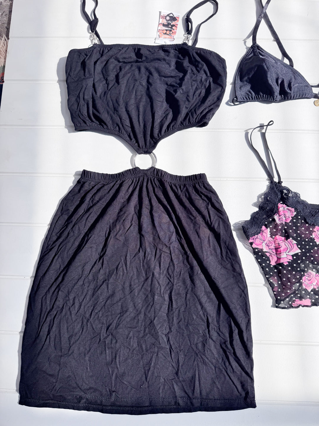 *LUCIA CUT OUT DRESS AND CAMI BUNDLE / L