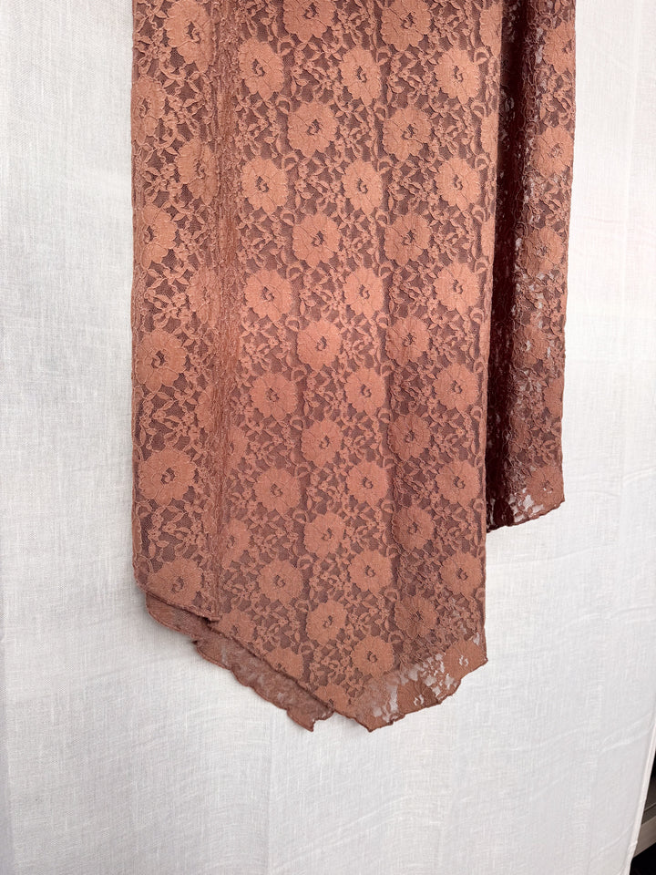 *EARTHY BROWN SKIRT LONG / XS