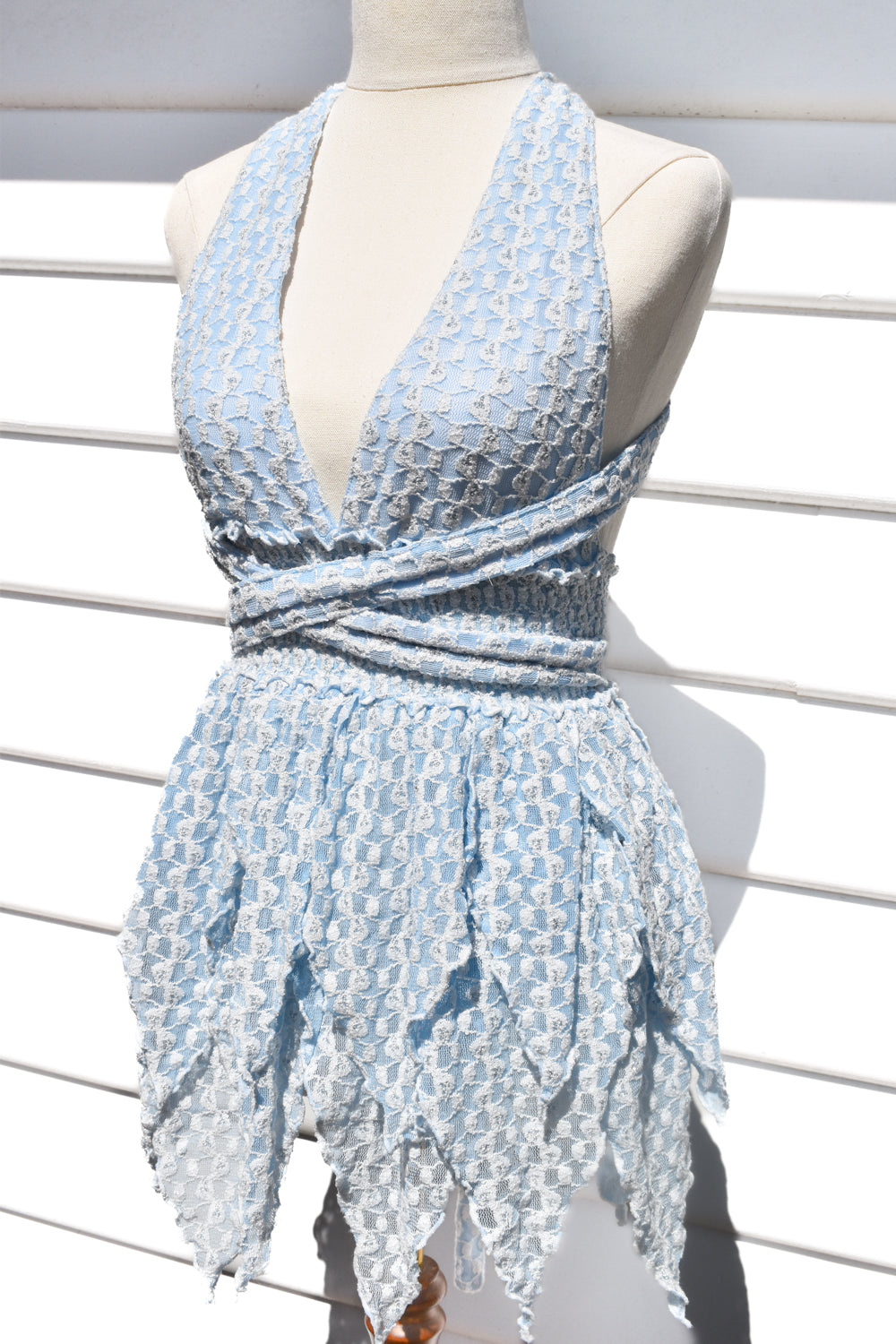 *AZALEA BLUE LACE PIXIE DRESS / XS-S