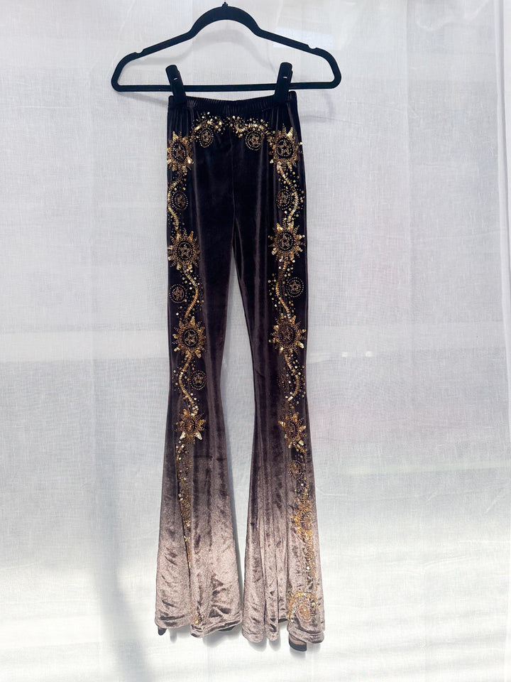 *CASSIDY VELVET FLARES SAMPLE / XXS-XS