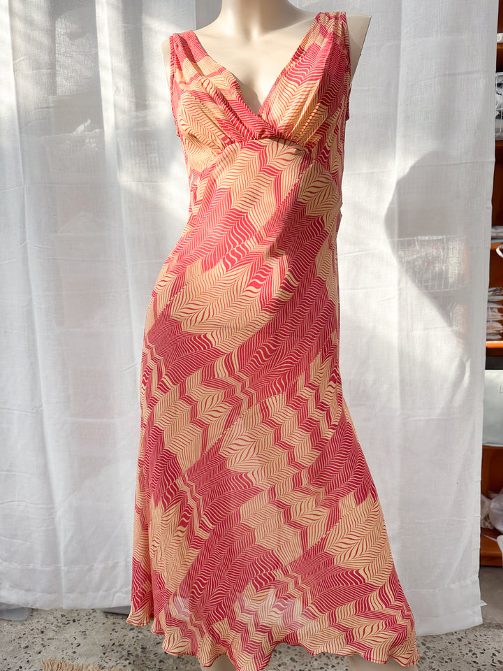 *SUNSET SHEER MIDI DRESS / XS - S