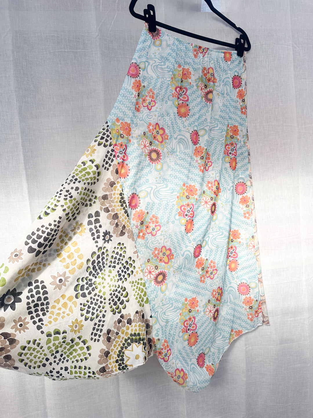 *AURORA 3 / MESH PATCHWORK PIXIE SKIRT  / M-L