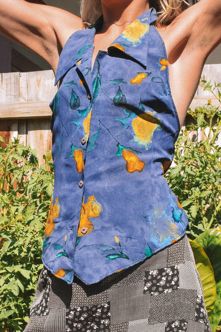 *BLOSSOM BACKLESS TOP / S-M