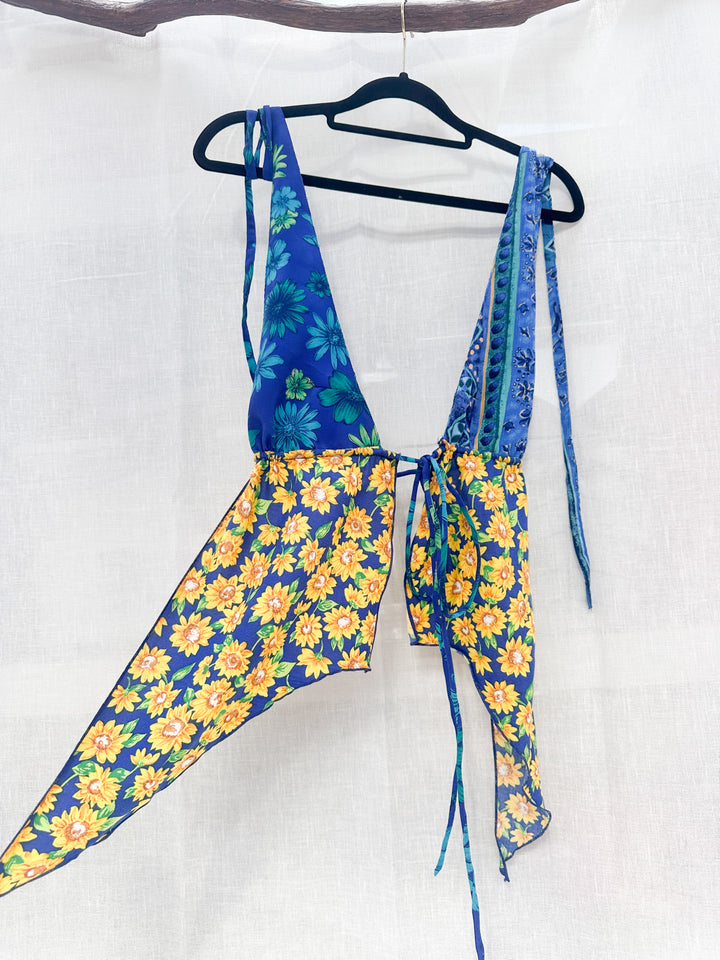 *POPPY PATCHWORK PIXIE HALTER / XS