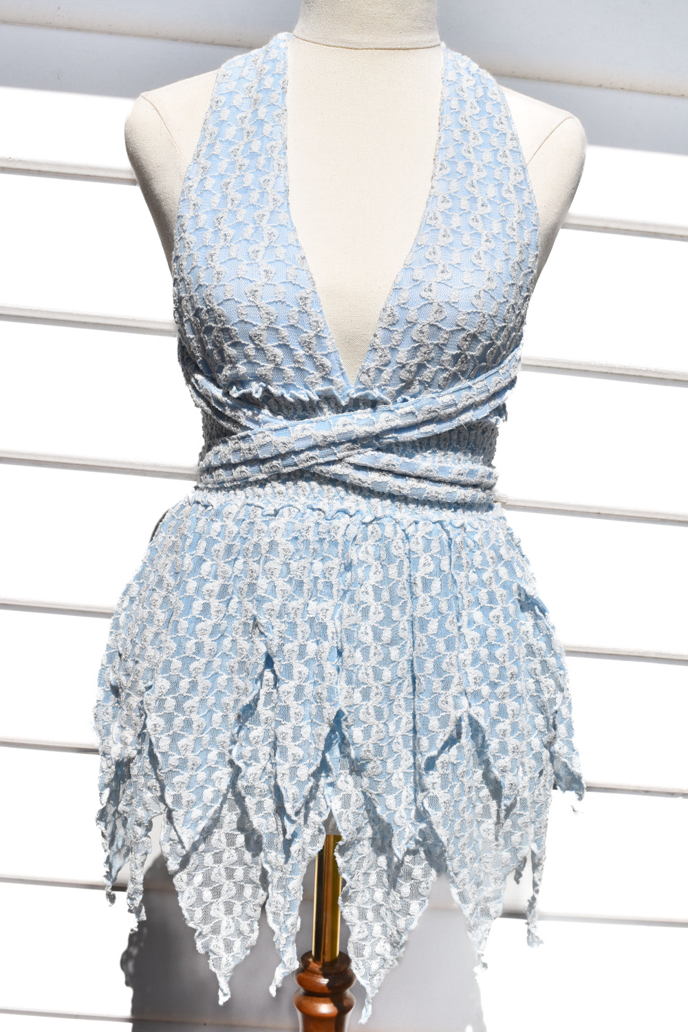 *AZALEA BLUE LACE PIXIE DRESS / XS-S