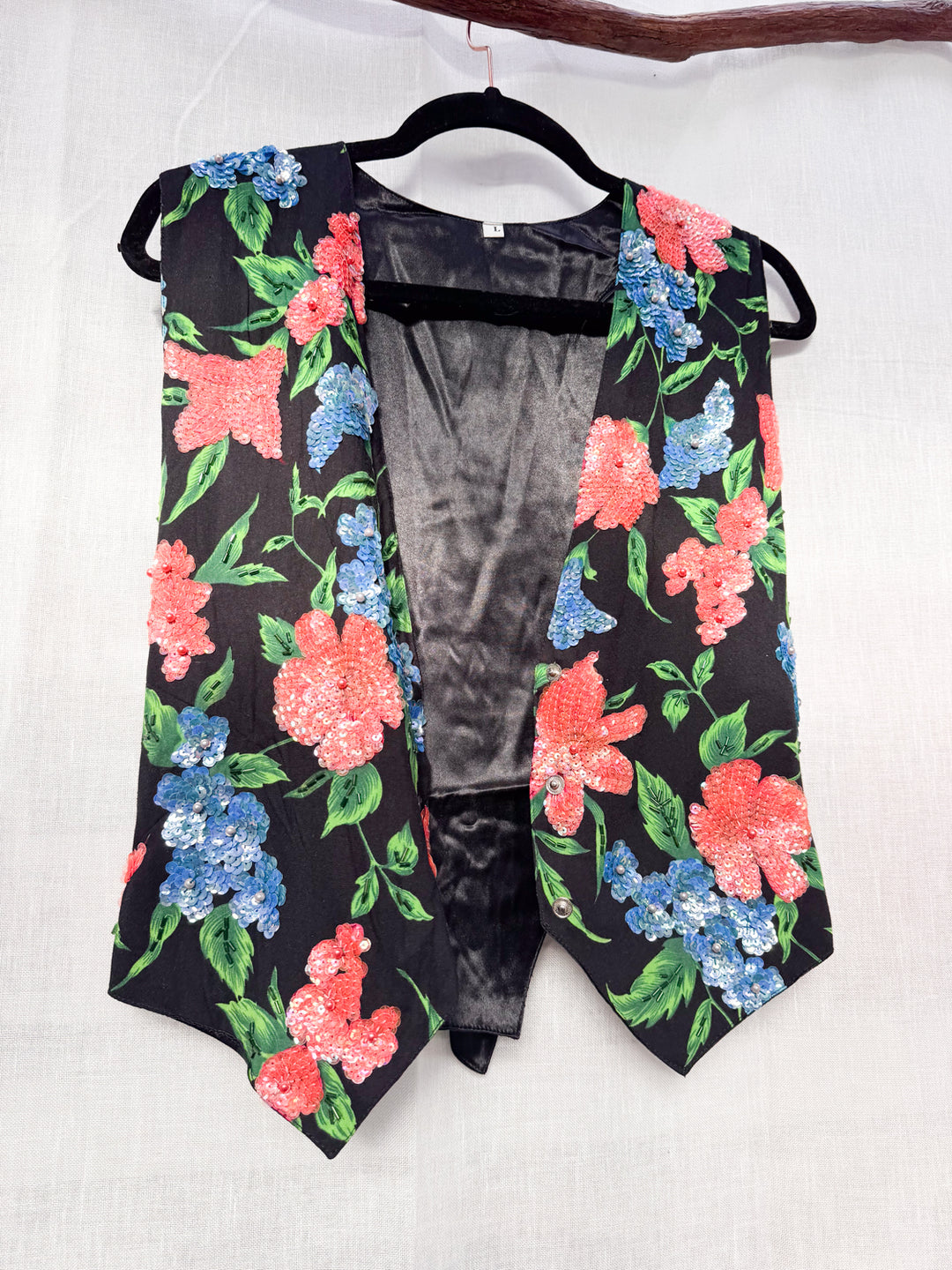 *VINTAGE SEQUIN VEST - UNISEX / M