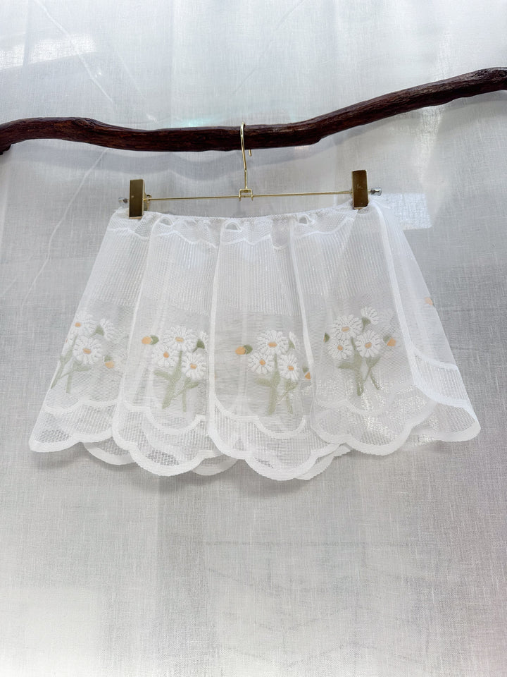 *HAND-MADE DAISY PETAL SKIRT / XS