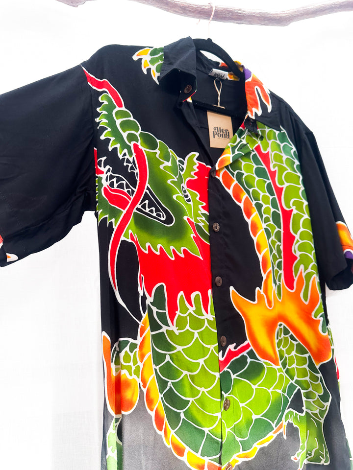 *BATIK DRAGON SHIRT / L-XL