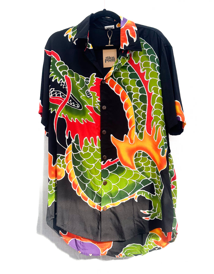 *BATIK DRAGON SHIRT / L-XL