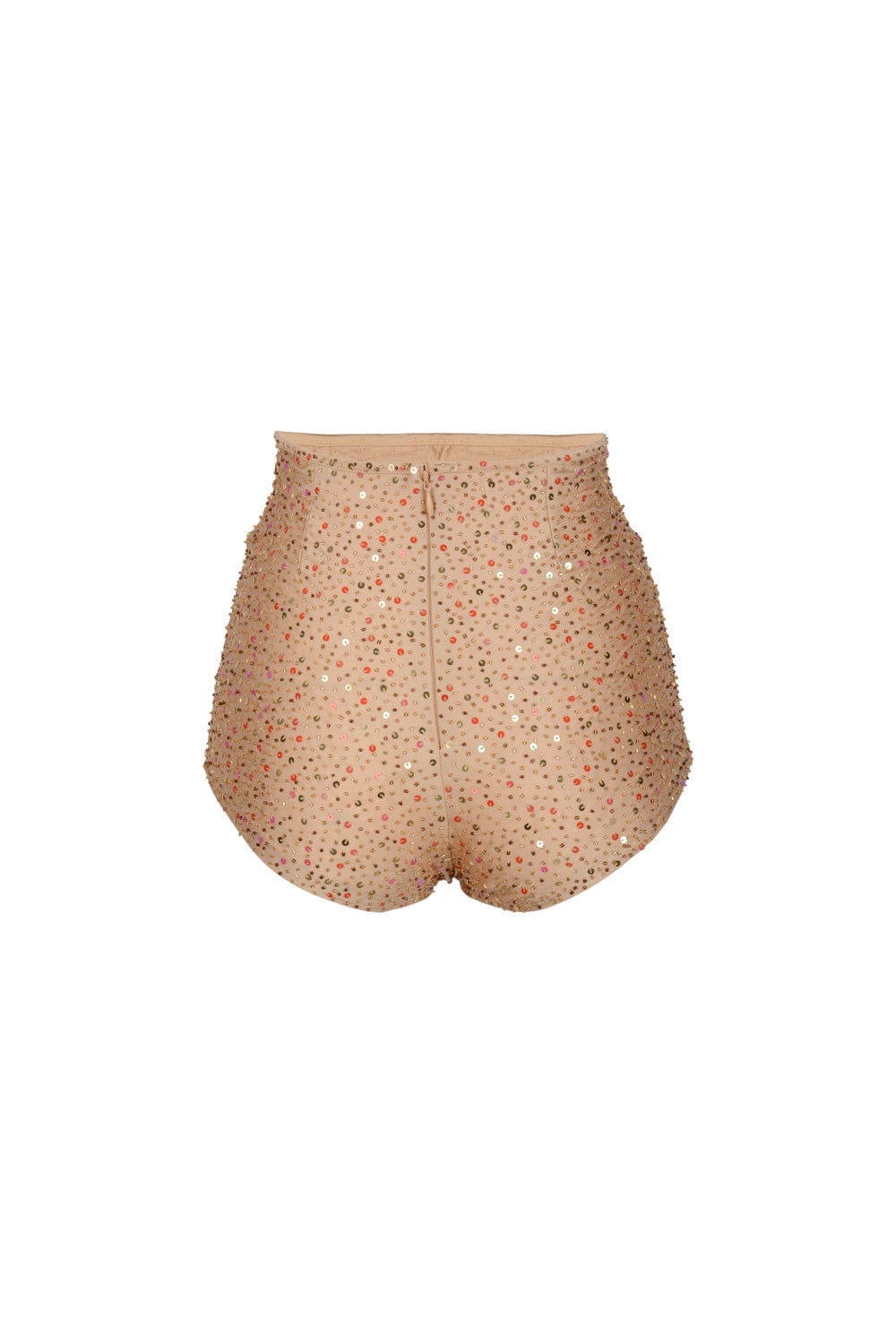 AMETHYST BEADED SPARKLE SHORTS - GOLD - Her Pony