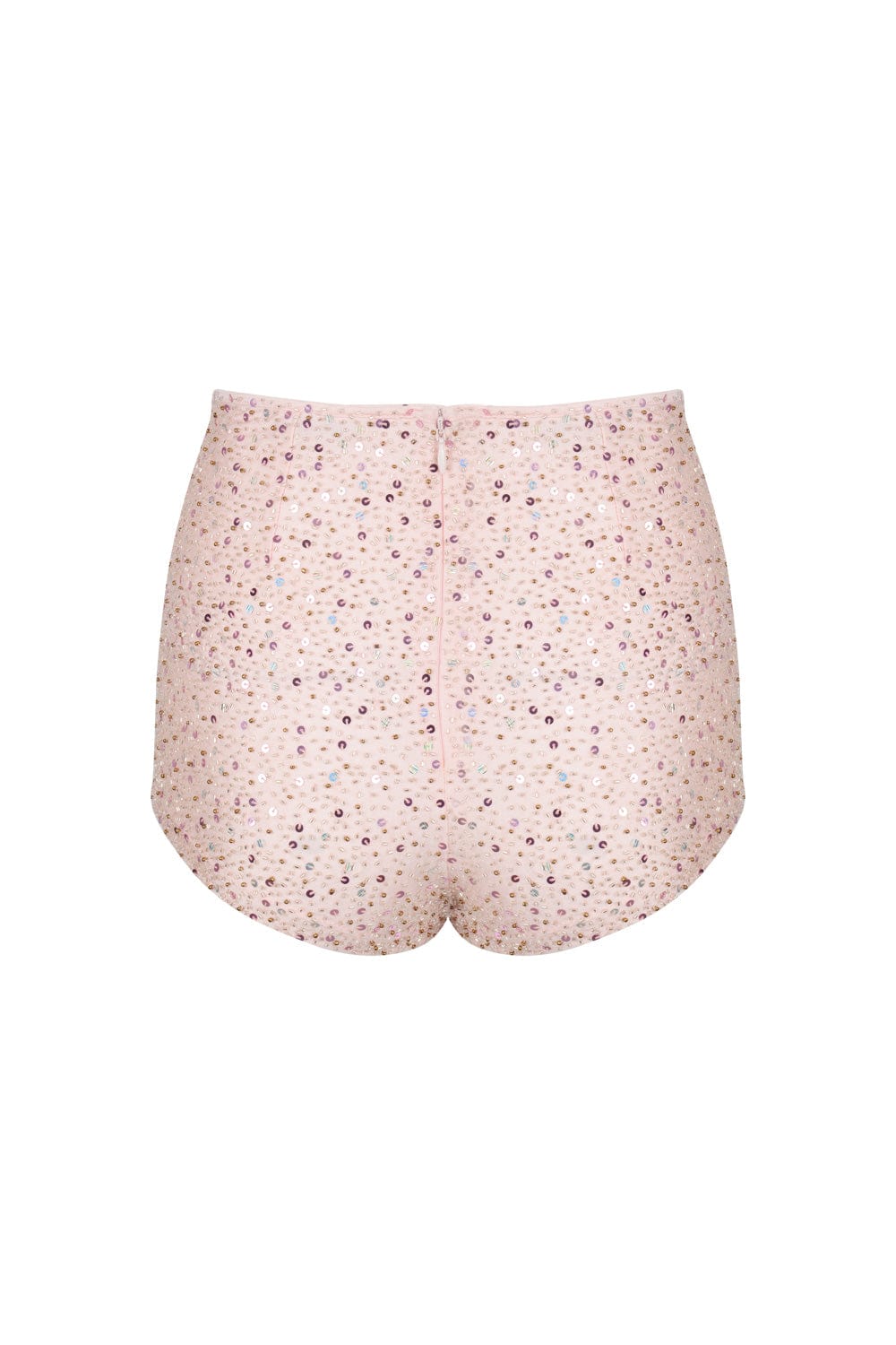 AMETHYST BEADED SPARKLE SHORTS - PINK - Her Pony