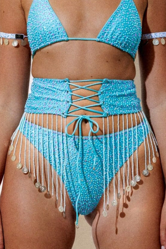 AMETHYST JINGLE BELT - BLUE - Her Pony