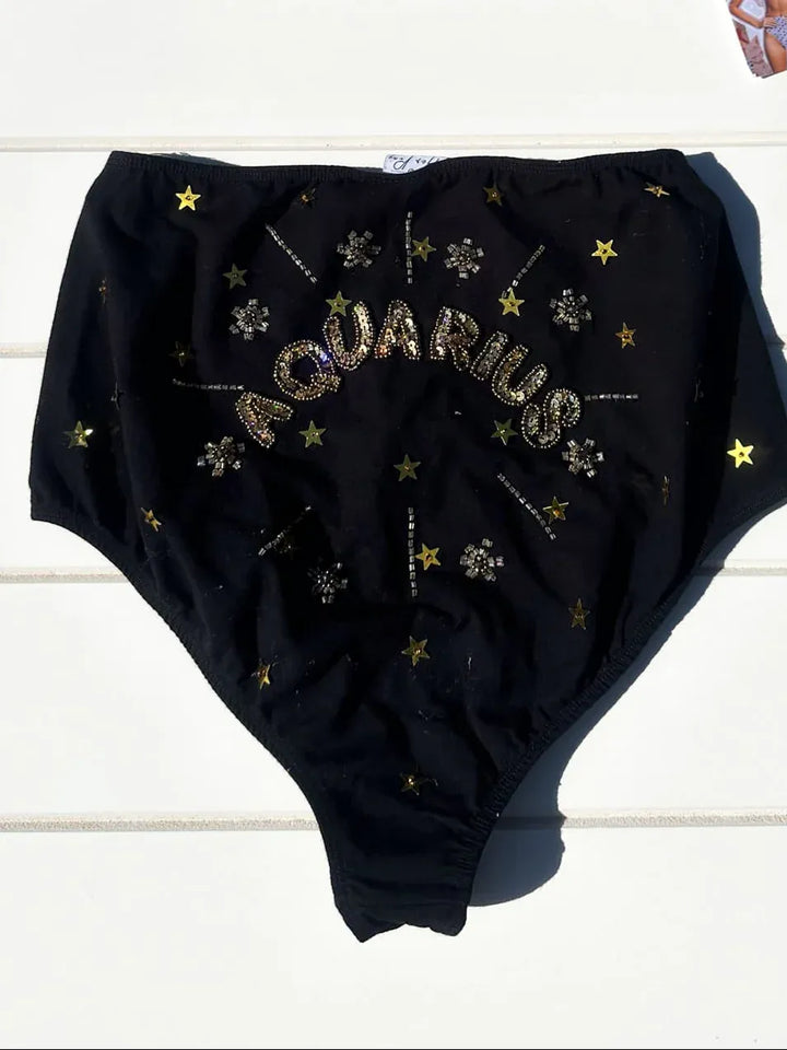 *AQUARIUS ZODIAC SEQUIN SPARKLE SET /  XL-XXL - SAMPLE SALE