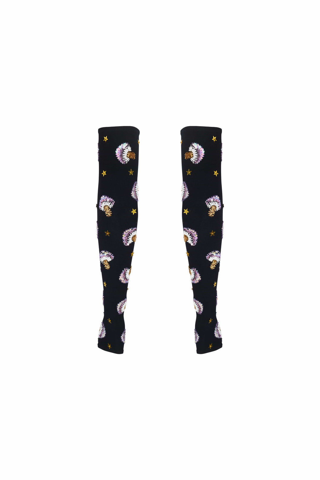 ARZAIA MUSHROOM ARM WARMERS - BLACK - Her Pony