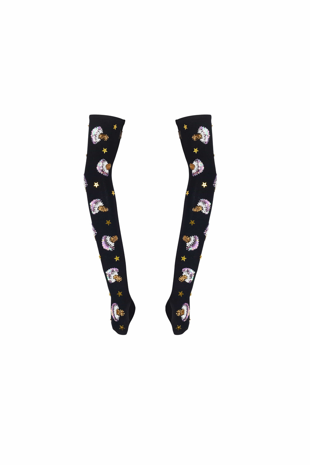 ARZAIA MUSHROOM ARM WARMERS - BLACK - Her Pony