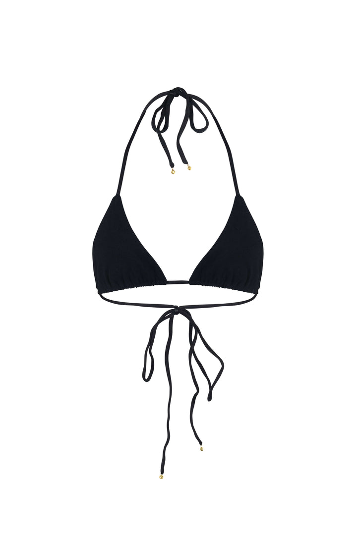 ARZAIA MUSHROOM BIKINI BRA - BLACK - Her Pony