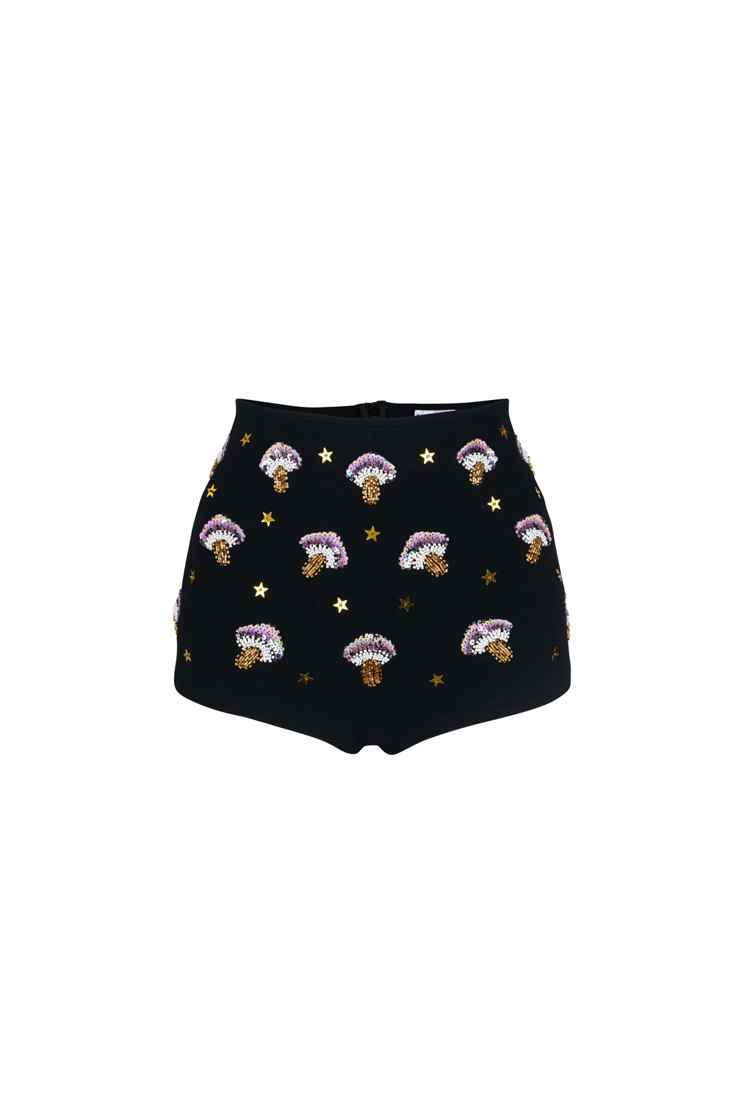 ARZAIA MUSHROOM HOT PANT SHORTS - BLACK - Her Pony