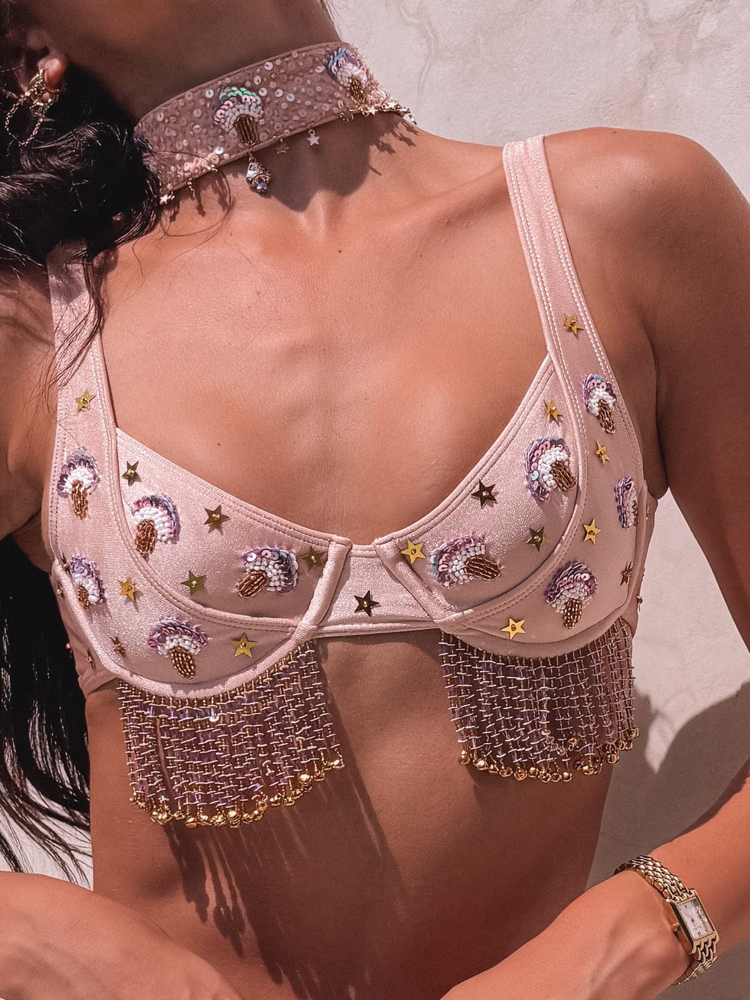 ARZAIA MUSHROOM JINGLE BRA - TAN - Her Pony