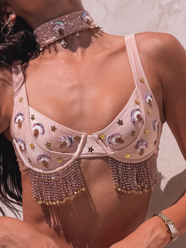 ARZAIA MUSHROOM JINGLE BRA - TAN - Her Pony