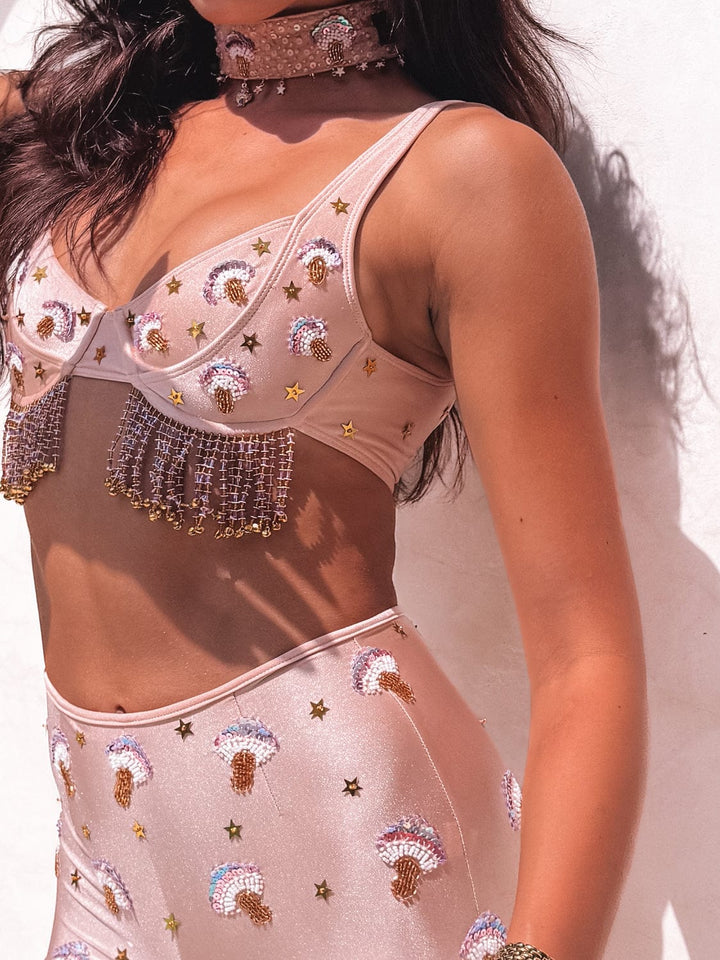 ARZAIA MUSHROOM JINGLE BRA - TAN - Her Pony