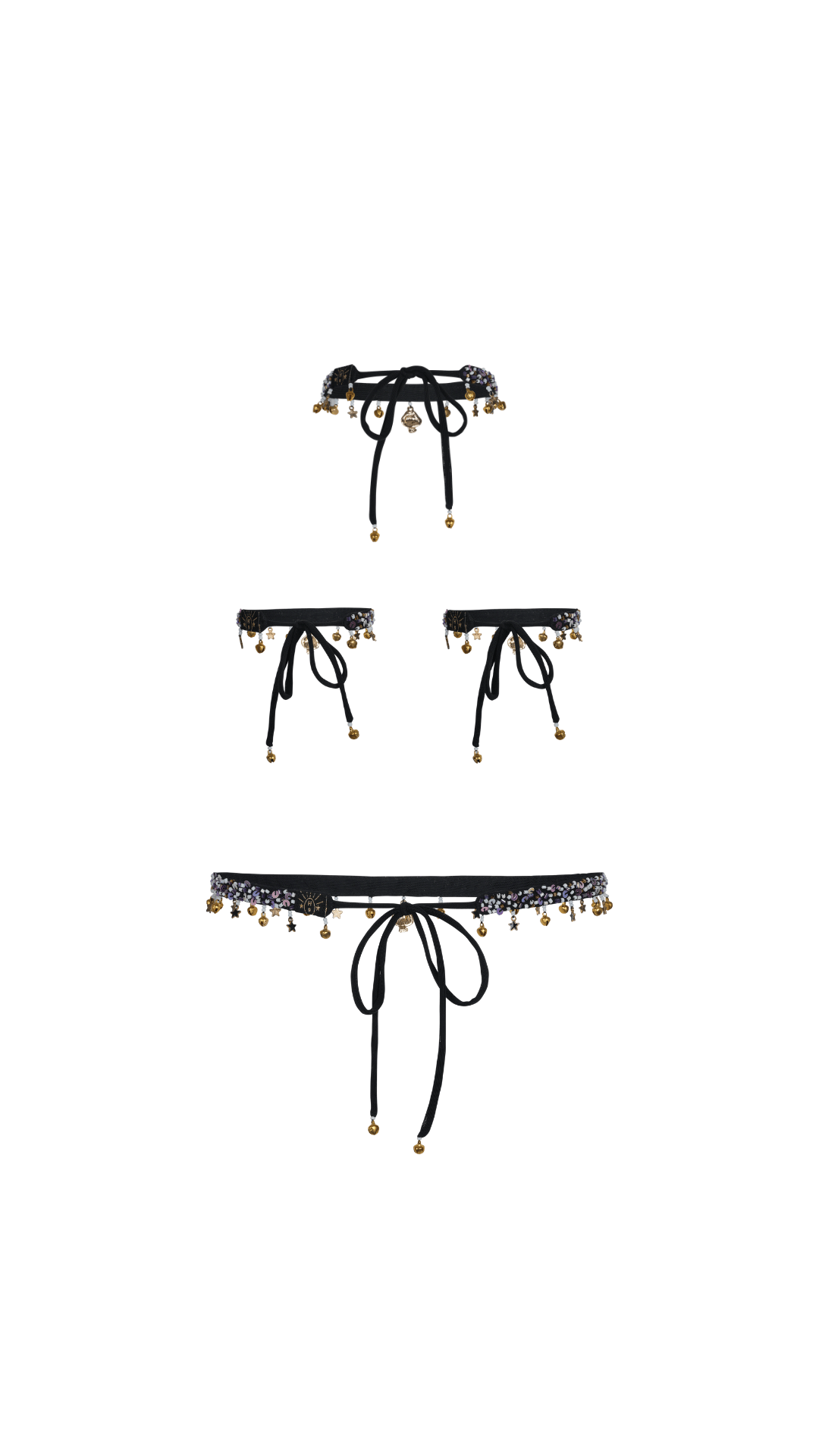 ARZAIA MUSHROOM JINGLE SET - BLACK - Her Pony