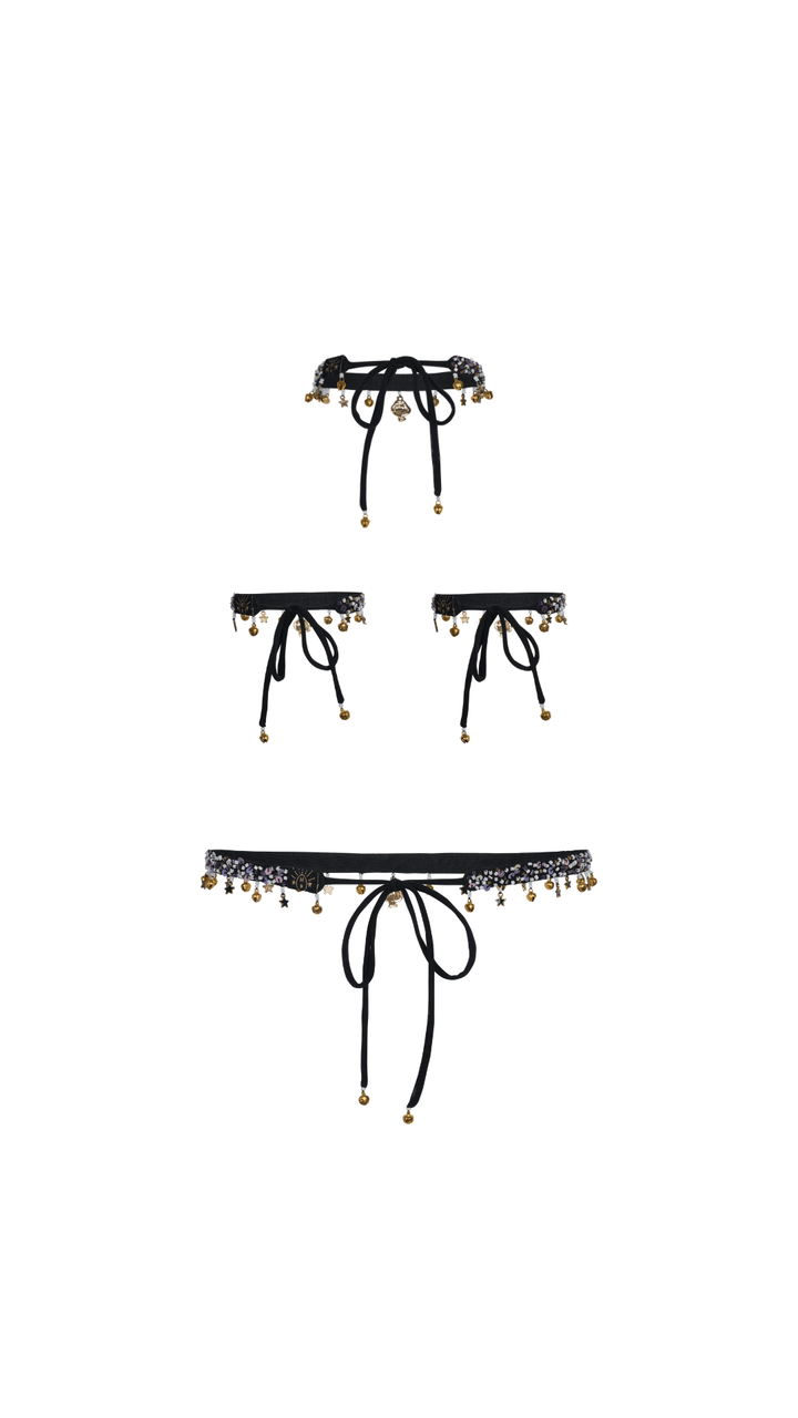 ARZAIA MUSHROOM JINGLE SET - BLACK - Her Pony