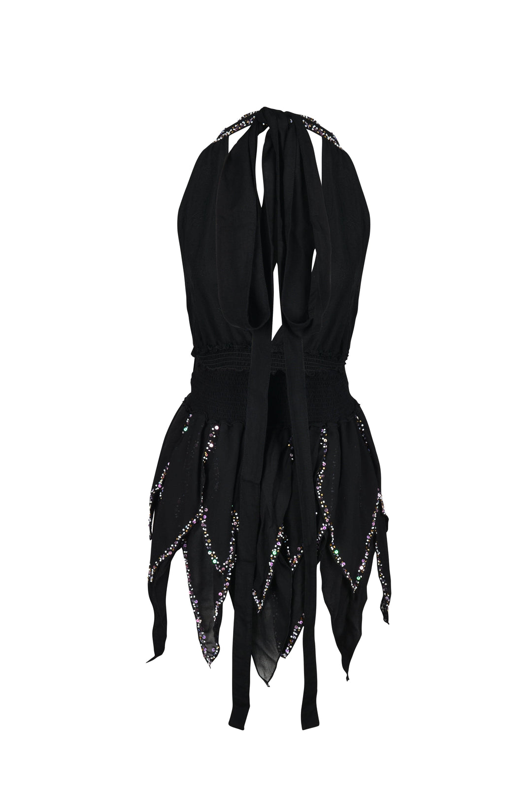 ARZAIA MUSHROOM PIXIE MINI DRESS - BLACK - Her Pony