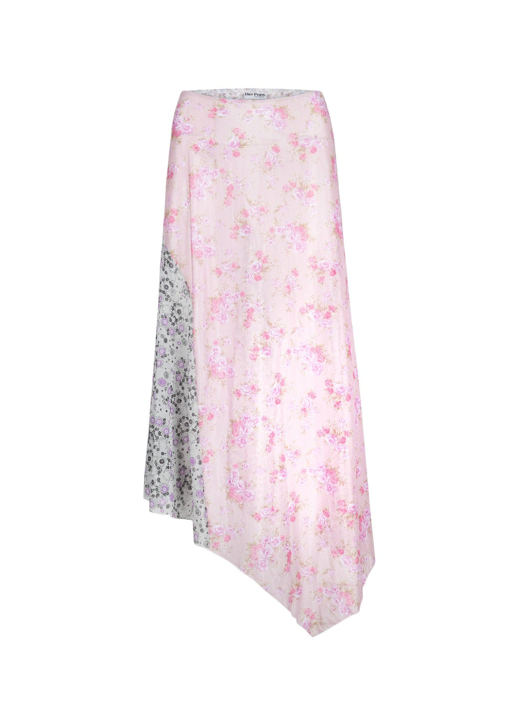 AURORA MIDI SKIRT - PATCHWORK FLORAL - Her Pony