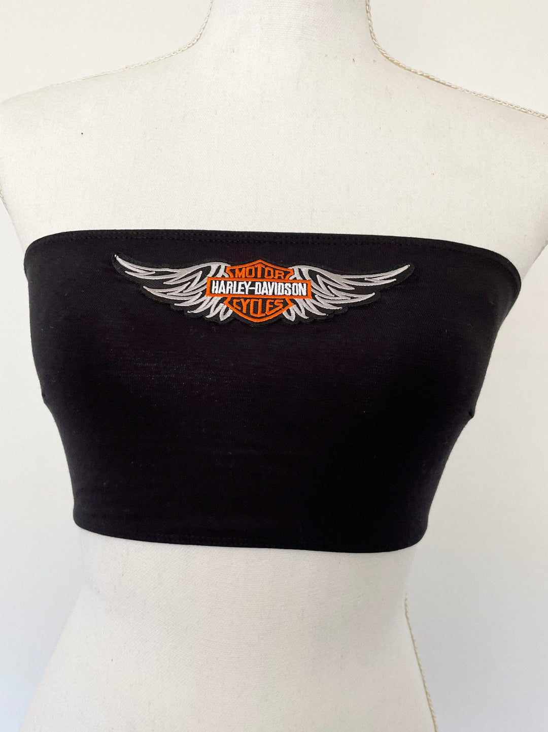 *BLACK HARLEY DAVIDSON TUBE TOP - HER PONY