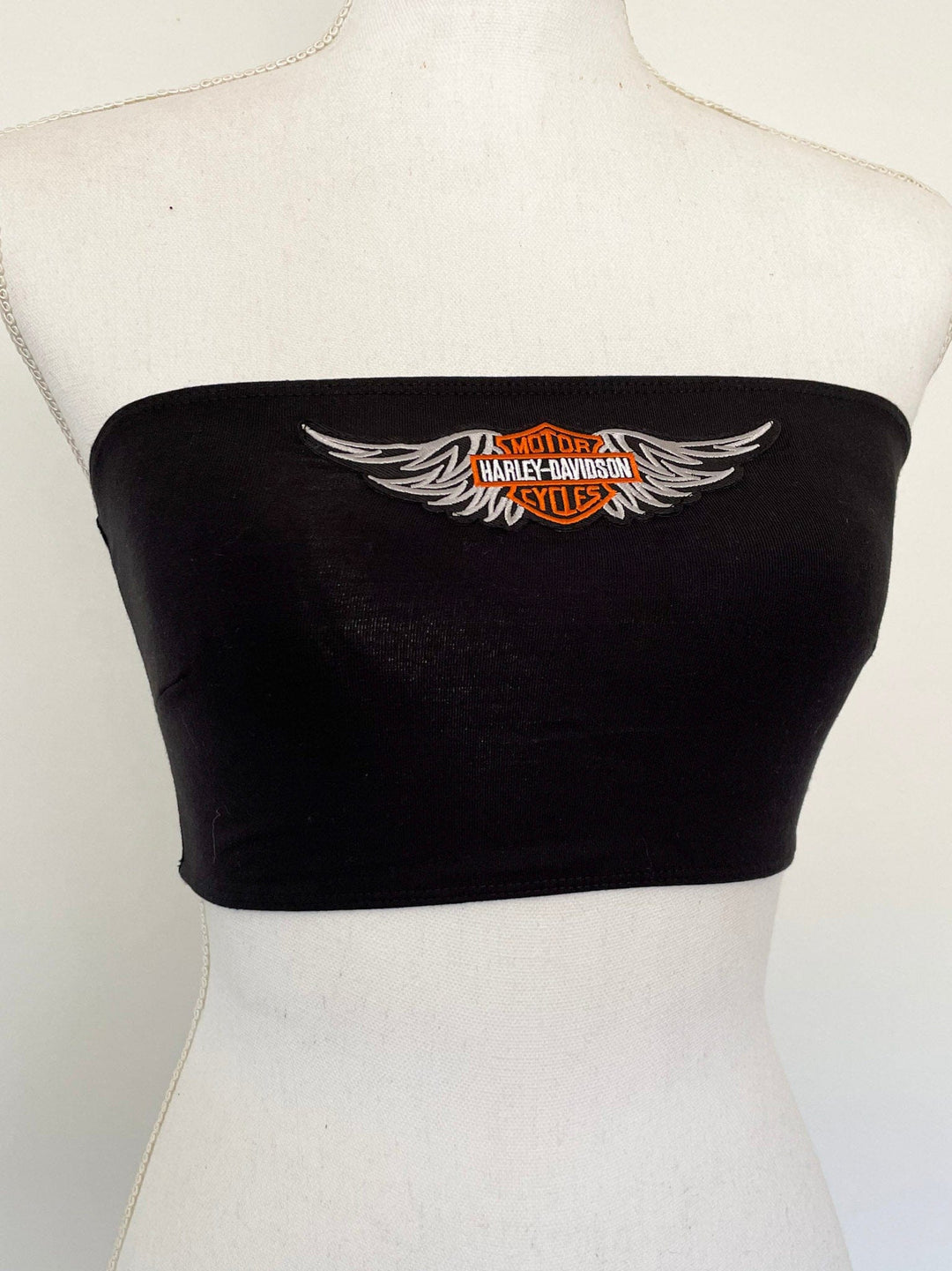 *BLACK HARLEY DAVIDSON TUBE TOP - HER PONY