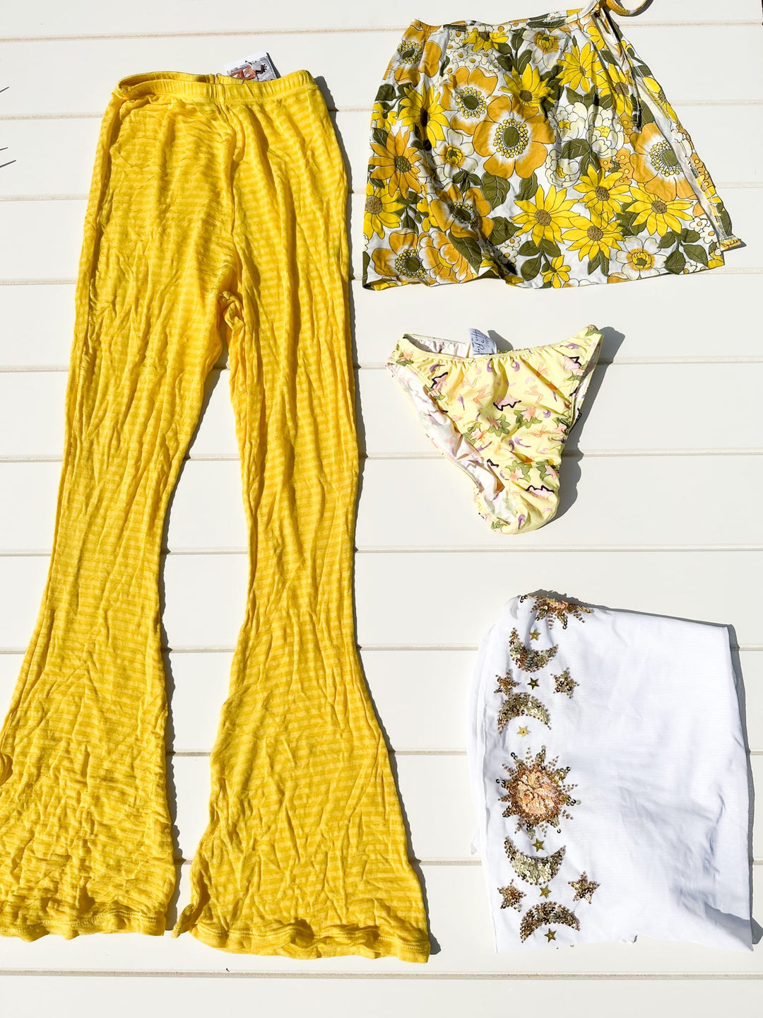 *BUNDLE 29: HAPPY SUNSHINE YELLOW SPARKLES / XS - SAMPLE SALE