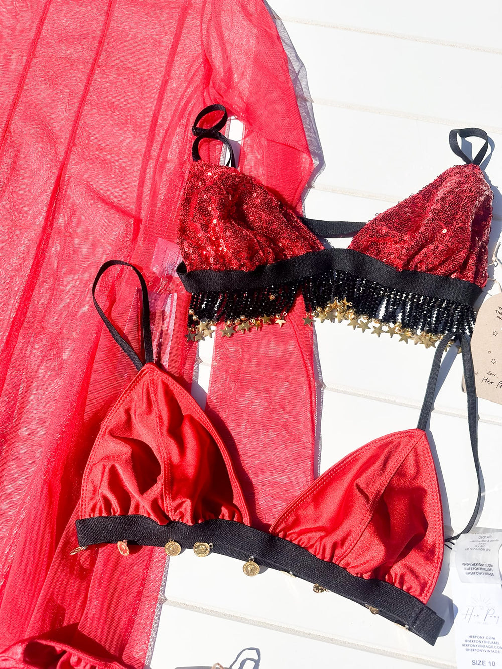 *BUNDLE 8 : SIREN RED SET / M - SAMPLE SALE