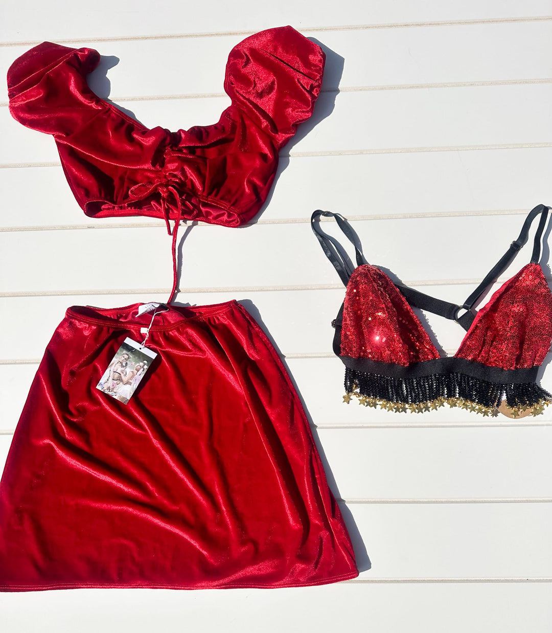 *BUNDLE 9 : RED VELVET AND SPARKLES / L-XL - SAMPLE SALE