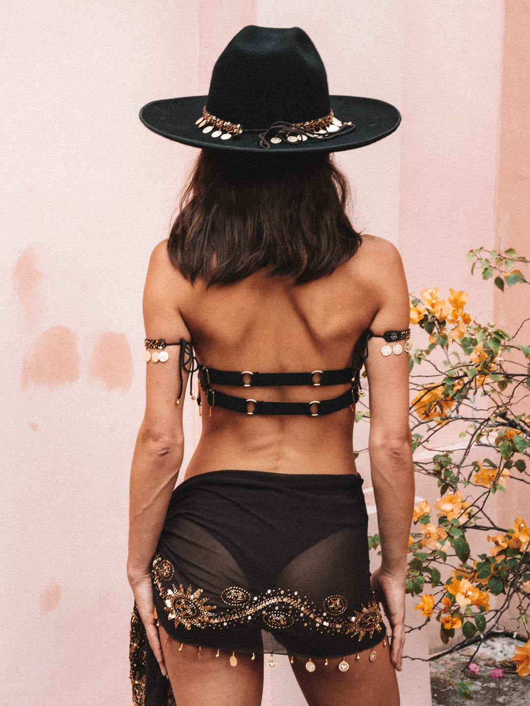 CASSIDY HIGH NECK - BROWN VELVET - Her Pony